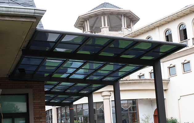 車庫(kù)雨棚圖片大全