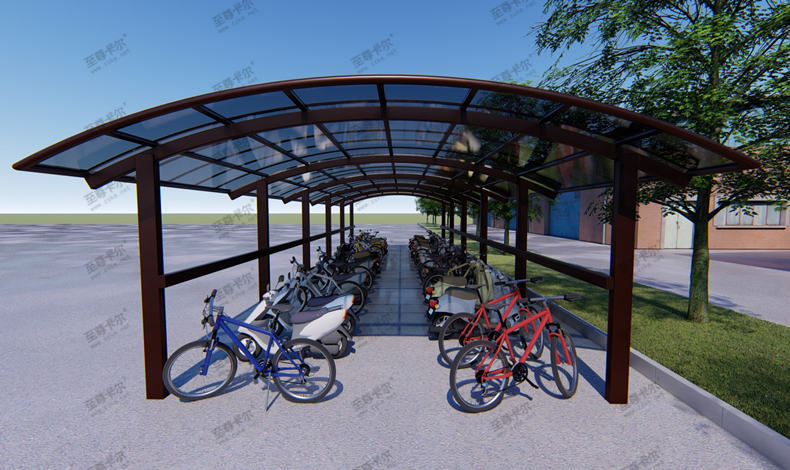 自行停車棚效果圖新出爐 自行停車棚效果圖新出爐