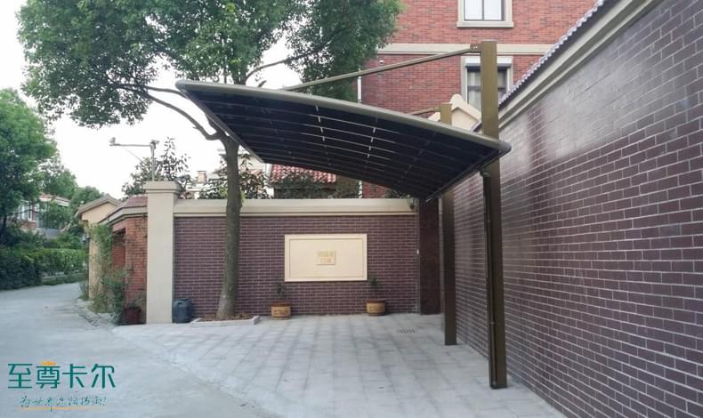 小區內可以裝車棚嗎？停車棚圖片效果圖？