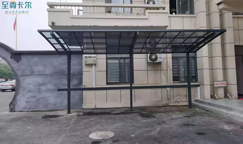 鋁合金自行車車棚設(shè)計圖？自行車棚圖片？