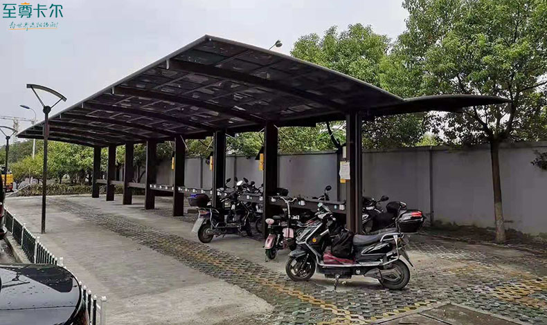 電動車充電車棚？充電自行車陽光棚圖片大全？